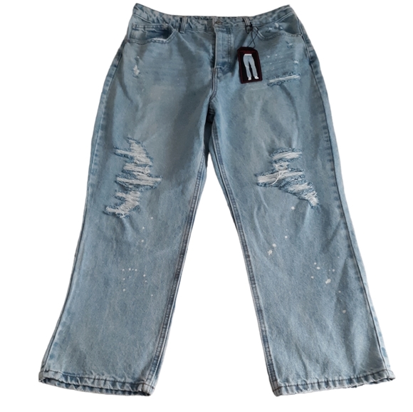 No Boundaries Size 17 Super High Rise 90s Straight Jeans - Picture 4 of 17